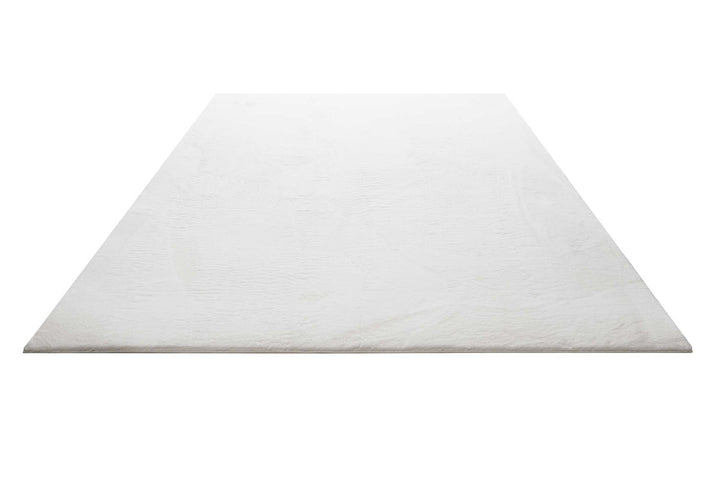 Villa Rosso Teppich weiß Kurzflor rechteckig