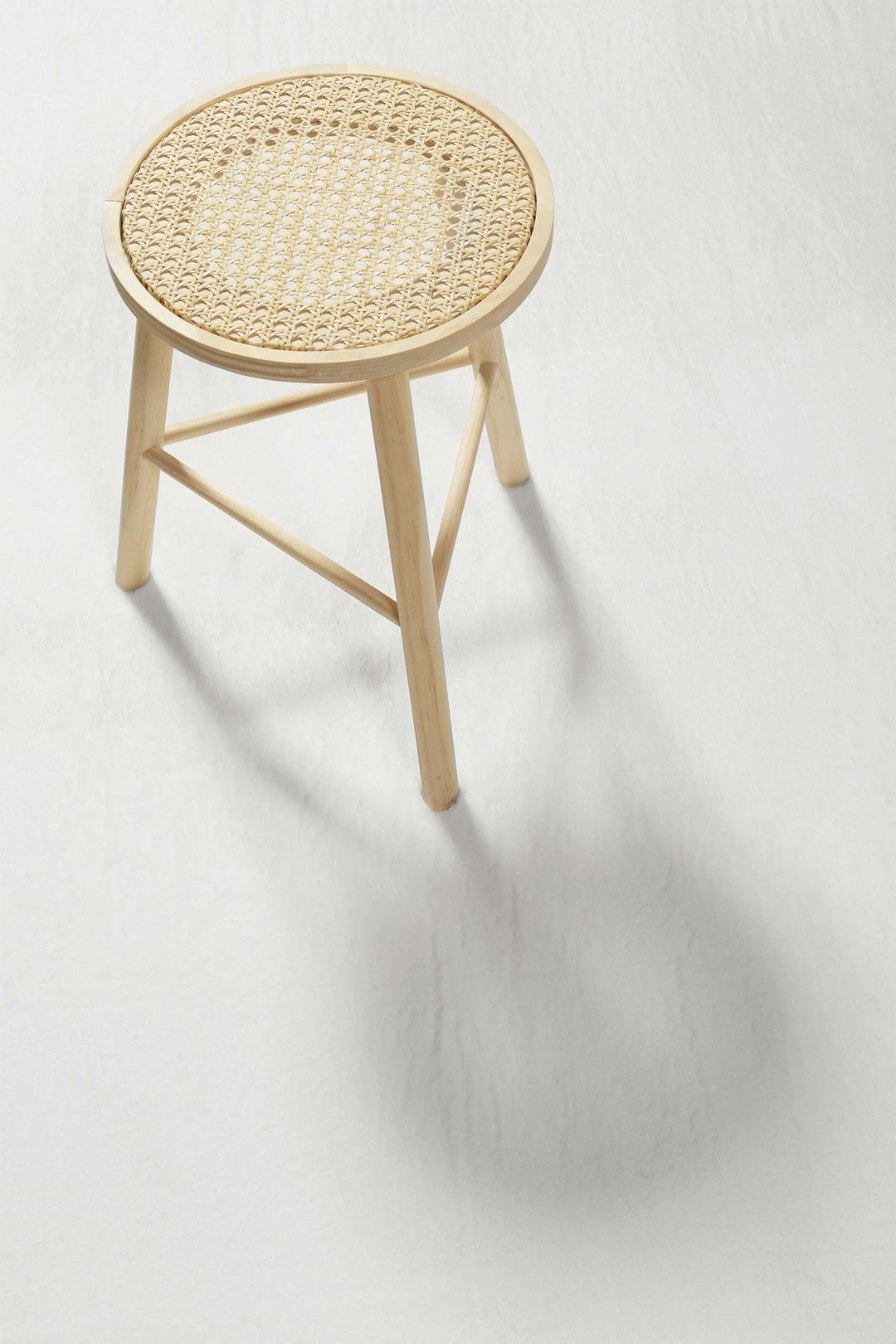 Villa Rosso Teppich weiß Kurzflor rund