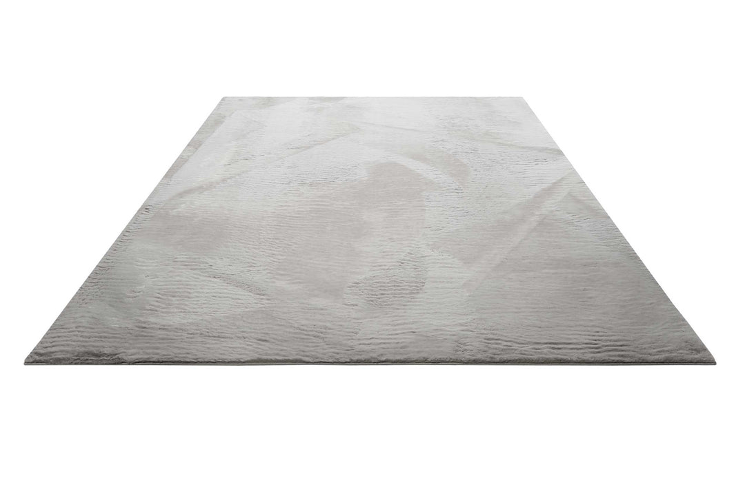 Villa Rosso Teppich hellgrau Kurzflor rechteckig