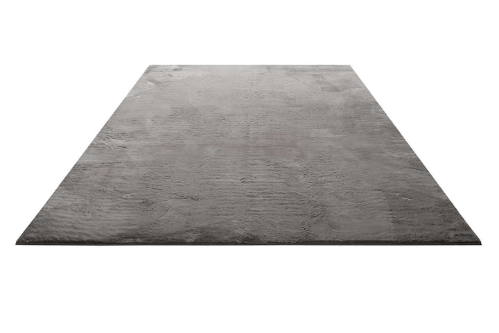 Villa Rosso Teppich anthrazit Kurzflor rechteckig