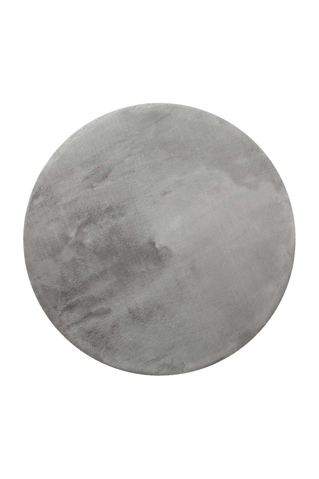 Vita Teppich grau Hochflor rund