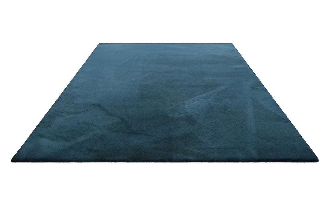 Vita Teppich petrol Hochflor rechteckig