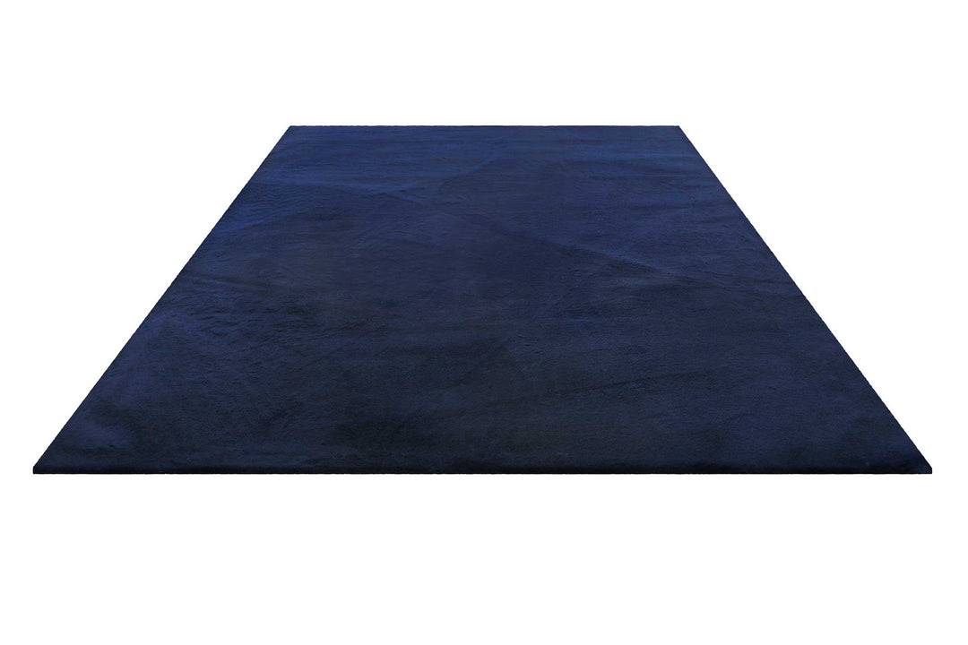 Vita Teppich dunkelblau Hochflor rechteckig