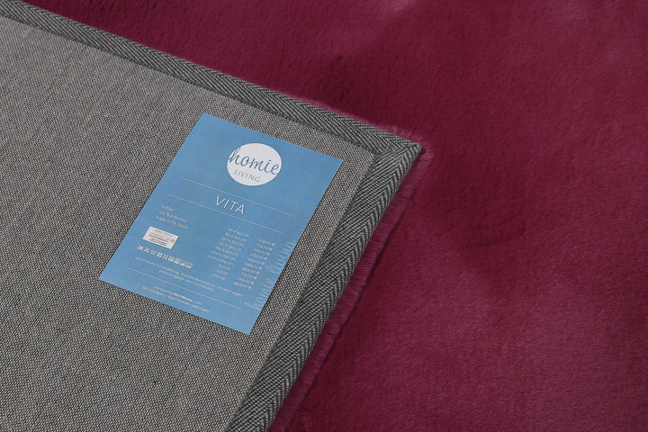 Vita Teppich violett Hochflor rechteckig