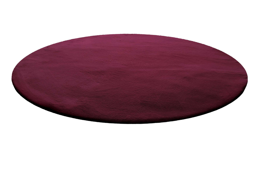 Vita Teppich violett Hochflor rund