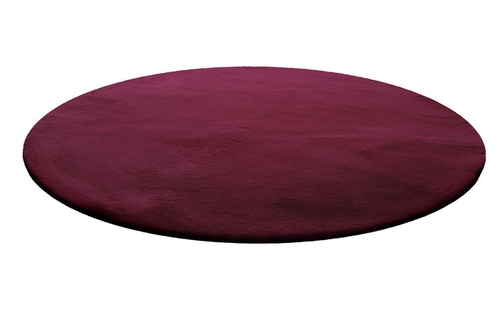Vita Teppich violett Hochflor rund