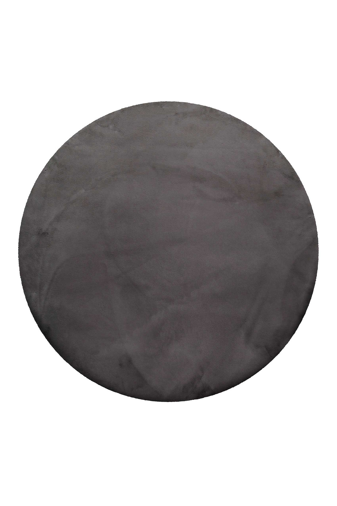 Vita Teppich anthrazit Hochflor rund