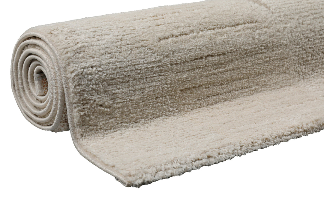 Ingvar Teppich creme beige Kurzflor rechteckig