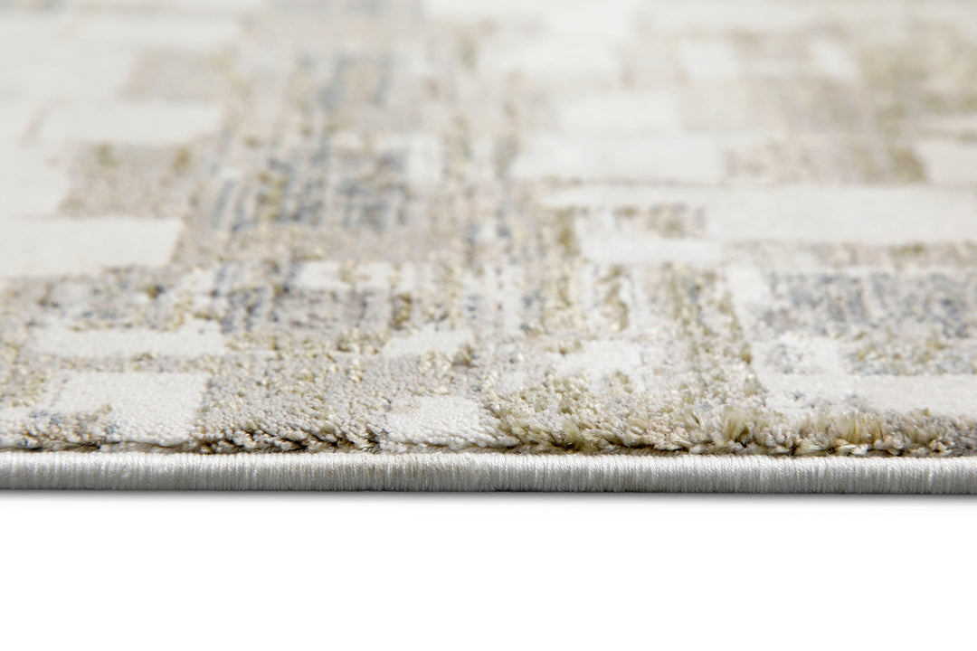 Jala Teppich beige Kurzflor rechteckig