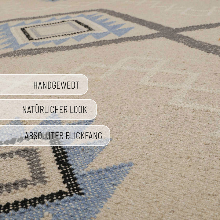 Jong Teppich natur Kurzflor rechteckig