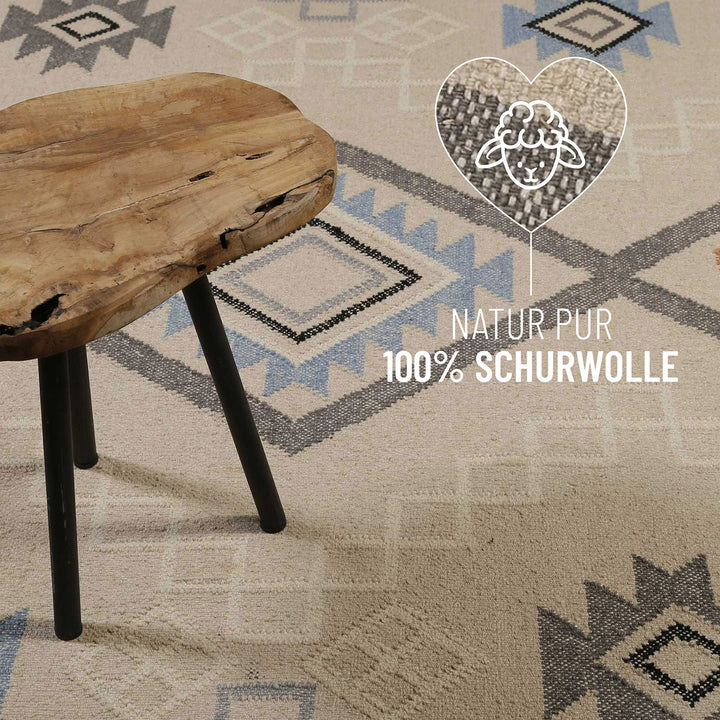 Jong Teppich natur Kurzflor rechteckig