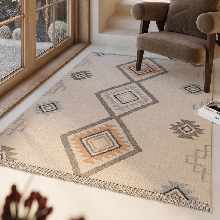 Jong Teppich natur Kurzflor rechteckig