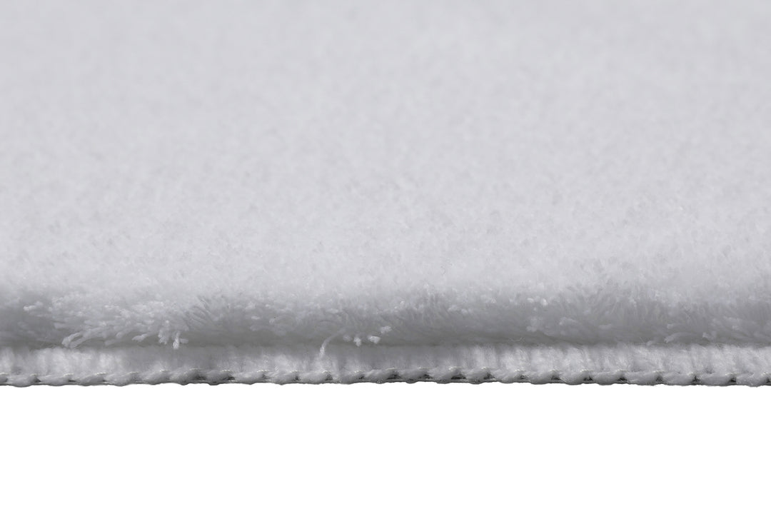Joris Badteppich weiß Kurzflor rechteckig