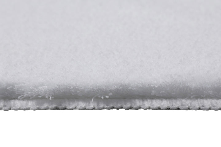 Joris Badteppich weiß Kurzflor rechteckig