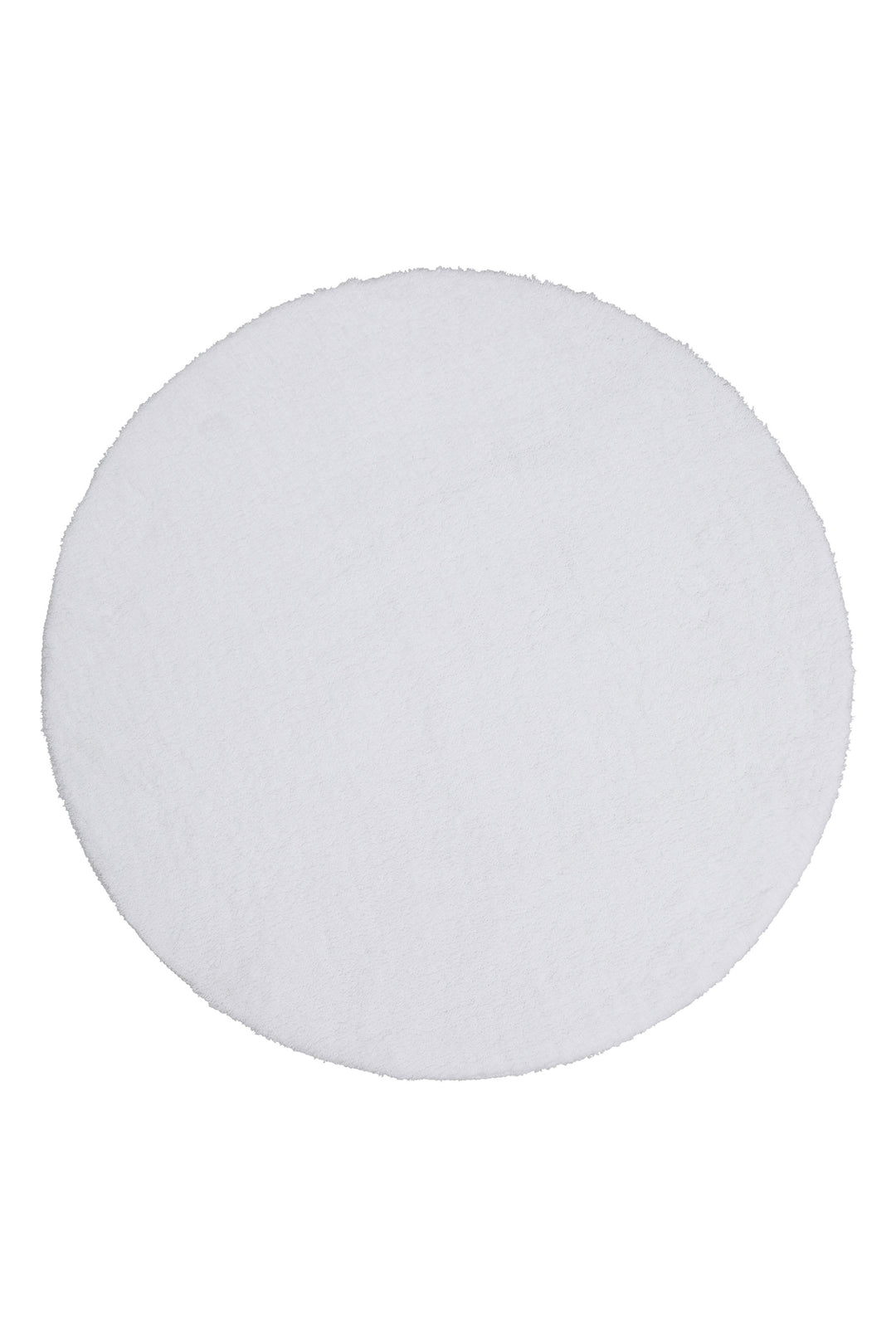 Joris Badteppich weiß Kurzflor rund