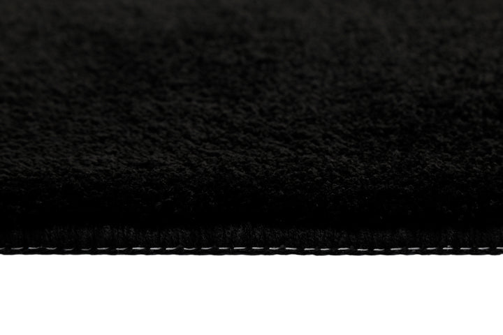 Joris Badteppich schwarz Kurzflor rechteckig