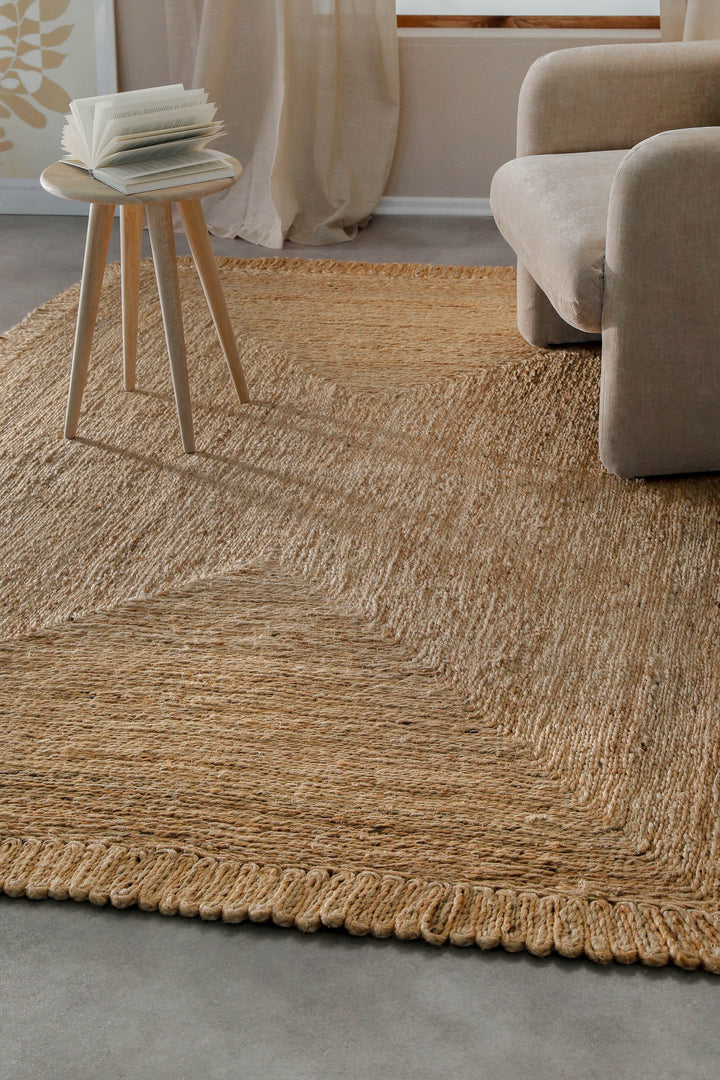 June Teppich natur Kurzflor rechteckig