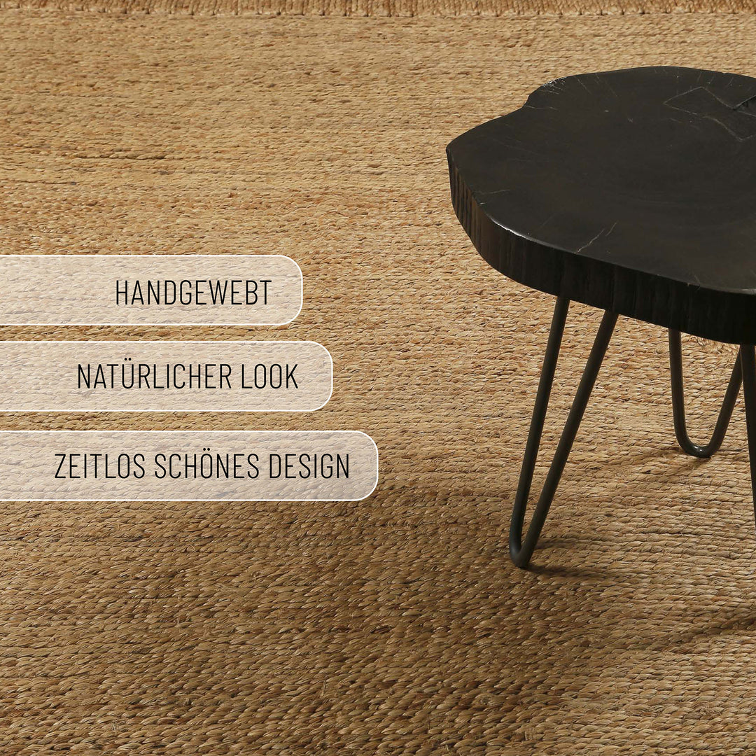 June Teppich natur Kurzflor rechteckig