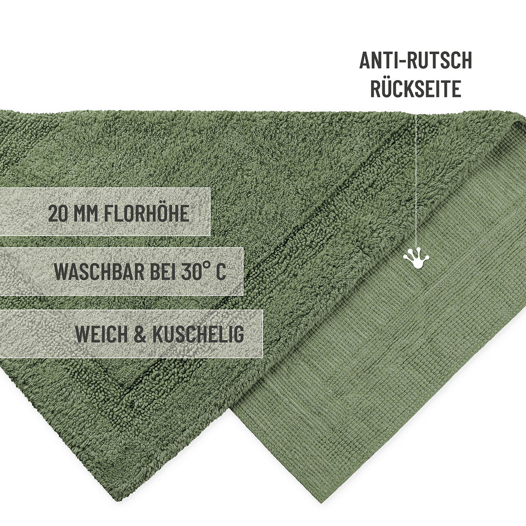 Badteppich Grün "Knut" WECONhome Basics