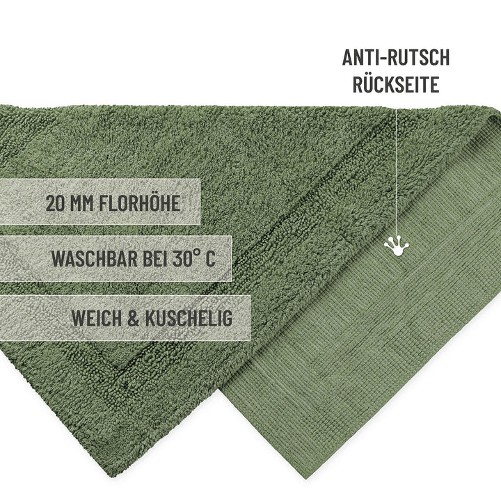 Badteppich Grün "Knut" WECONhome Basics