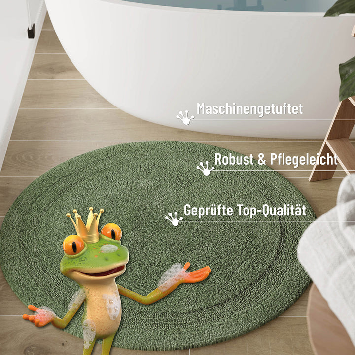 Badteppich Grün "Knut" WECONhome Basics