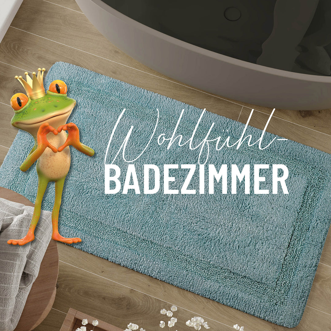Badteppich Rauch Blau "Knut" WECONhome Basics