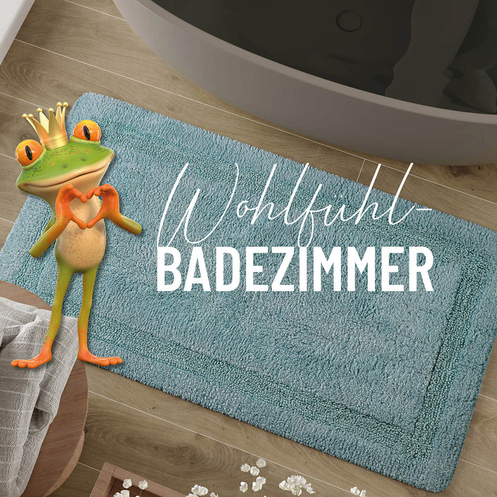 Badteppich Rauch Blau "Knut" WECONhome Basics
