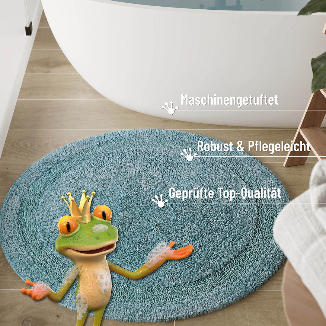 Badteppich Rauch Blau "Knut" WECONhome Basics