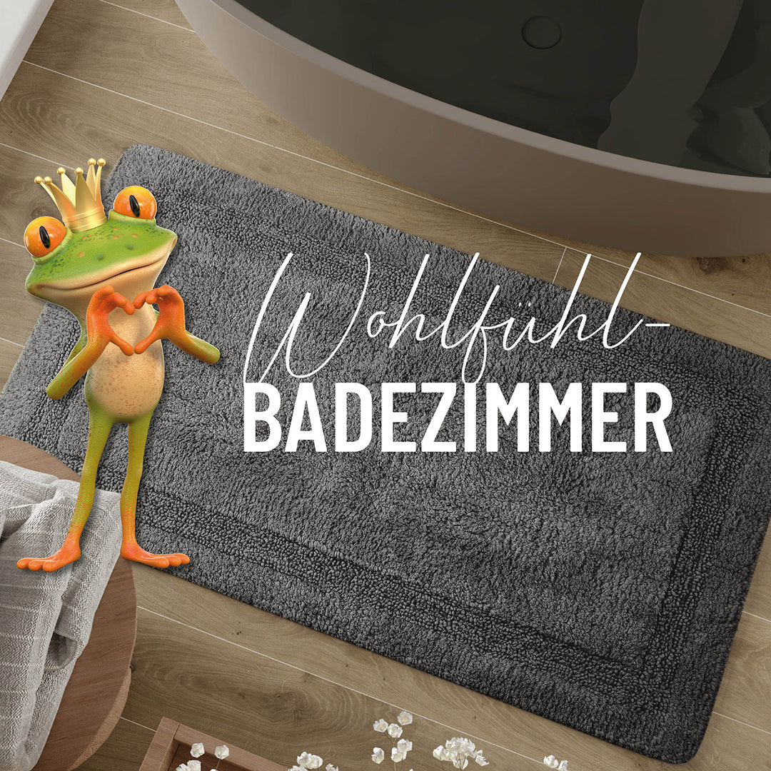 Badteppich Granit Grau "Knut" WECONhome Basics