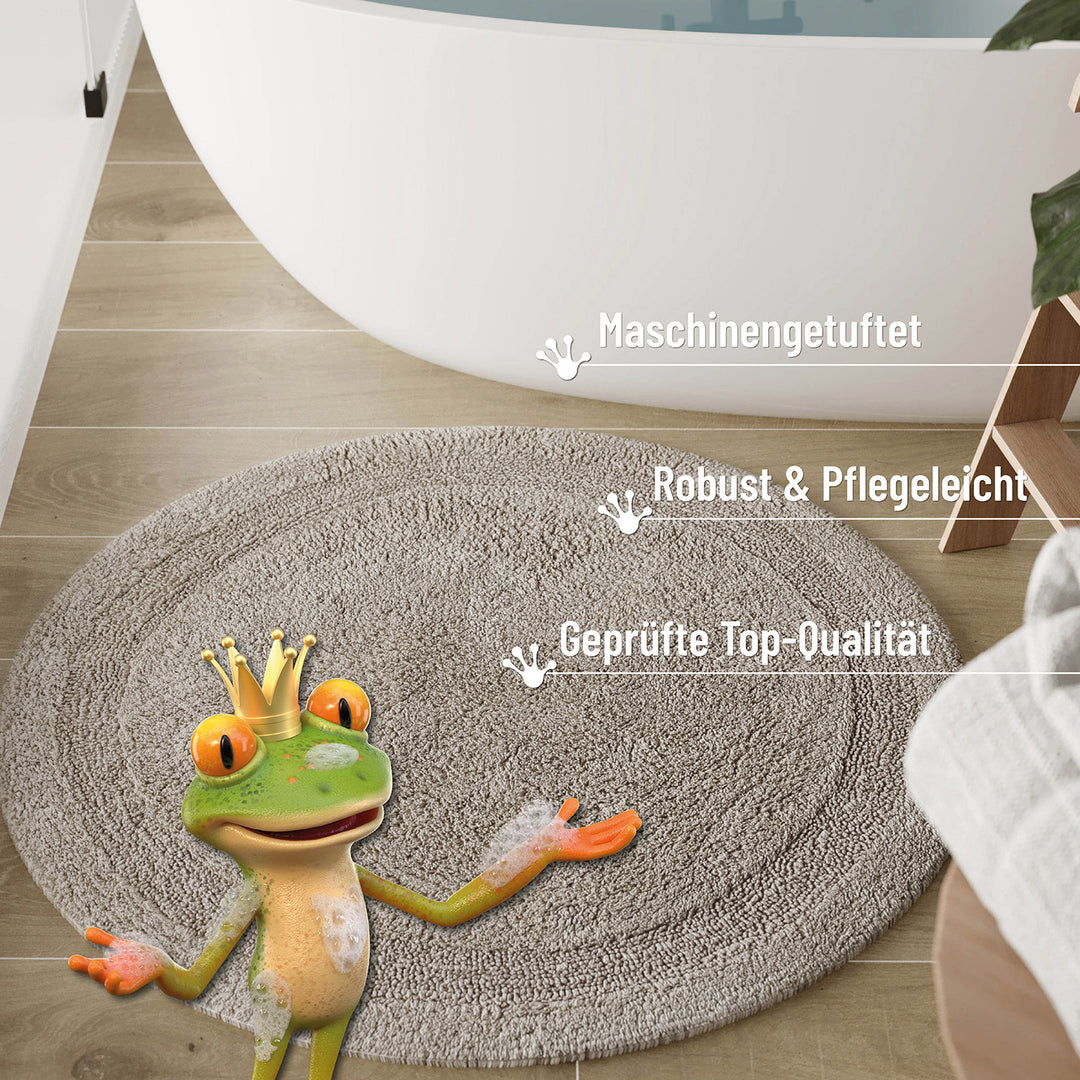 Badteppich Greige "Knut" WECONhome Basics