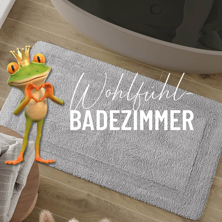 Badteppich Licht Grau "Knut" WECONhome Basics