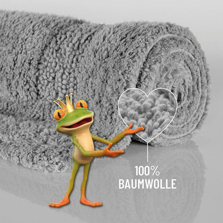 Badteppich Licht Grau "Knut" WECONhome Basics