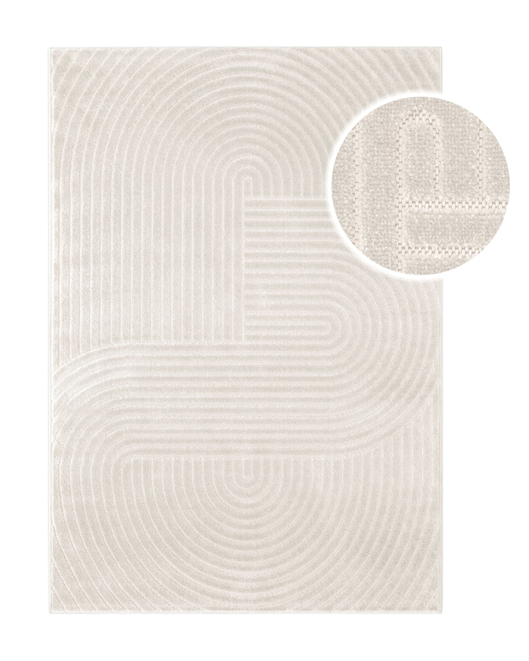 In- & Outdoor Teppich Creme Beige "Bacalar" WECONhome