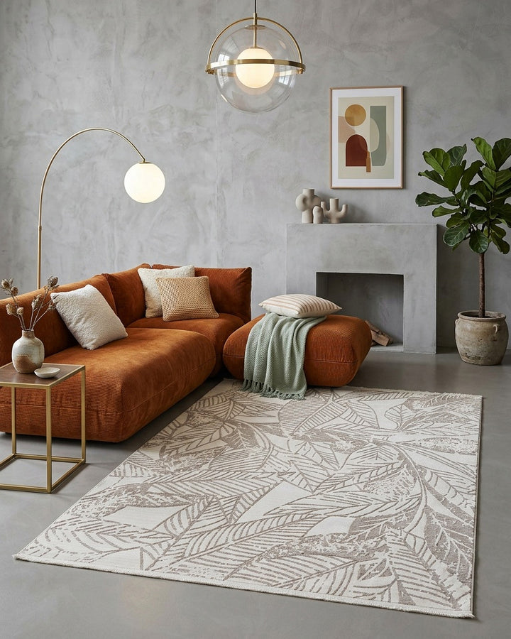 Esprit Kurzflor Teppich Beige Creme "Inga"
