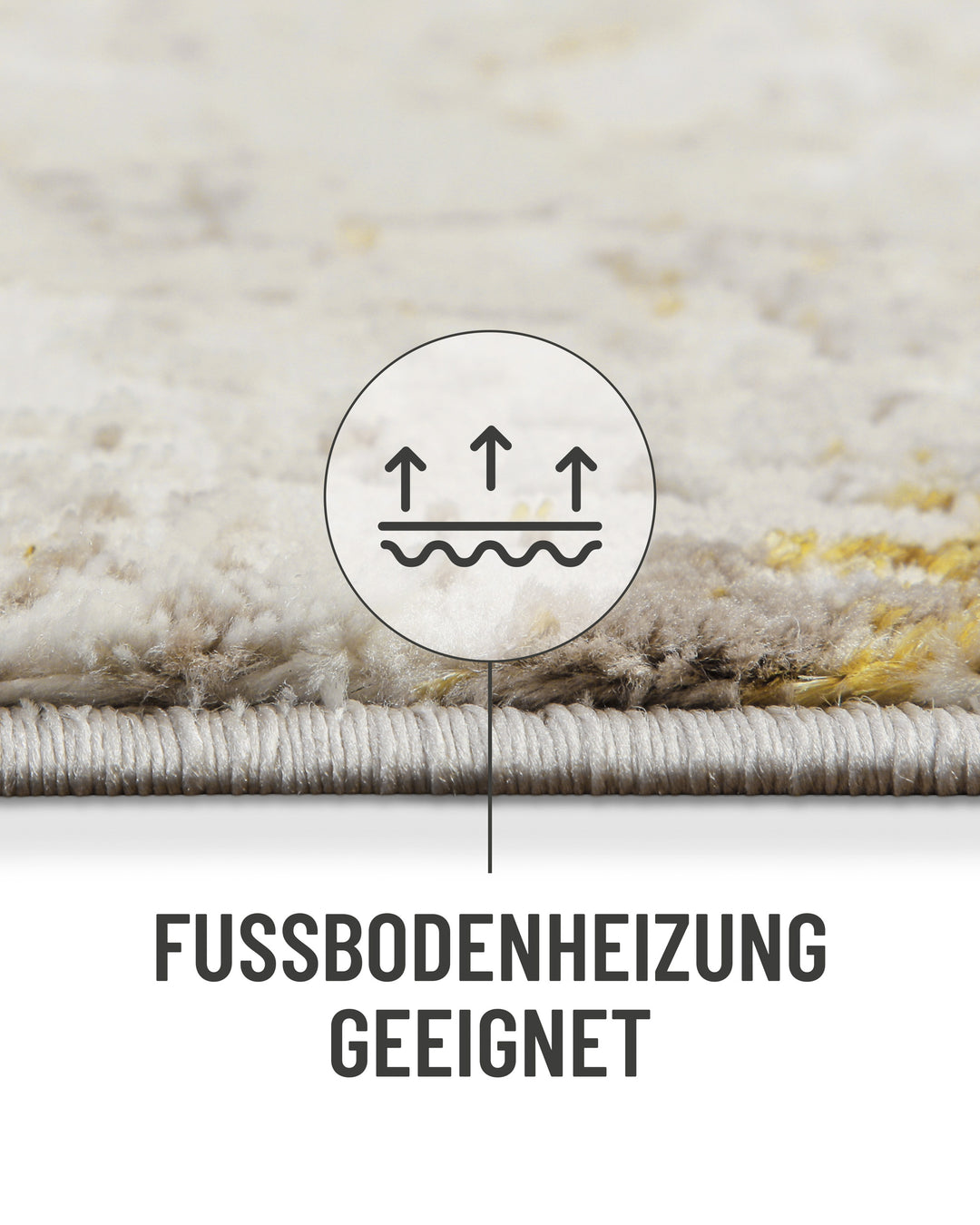 Esprit Kurzflorteppich Creme Gold "Feel Vintage 2.0"