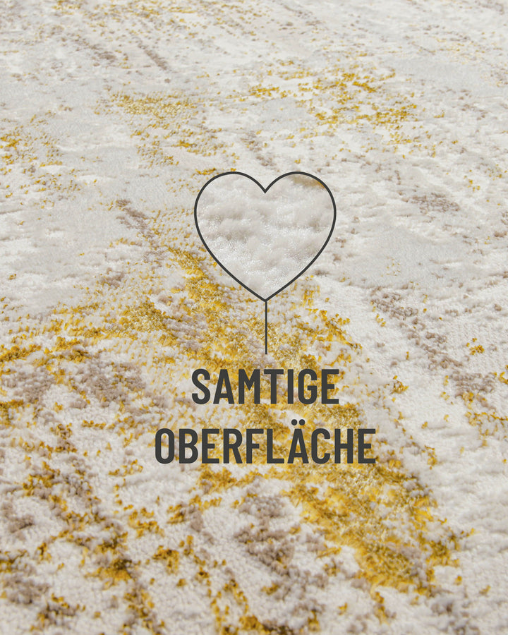 Esprit Kurzflorteppich Creme Gold "Feel Vintage 2.0"