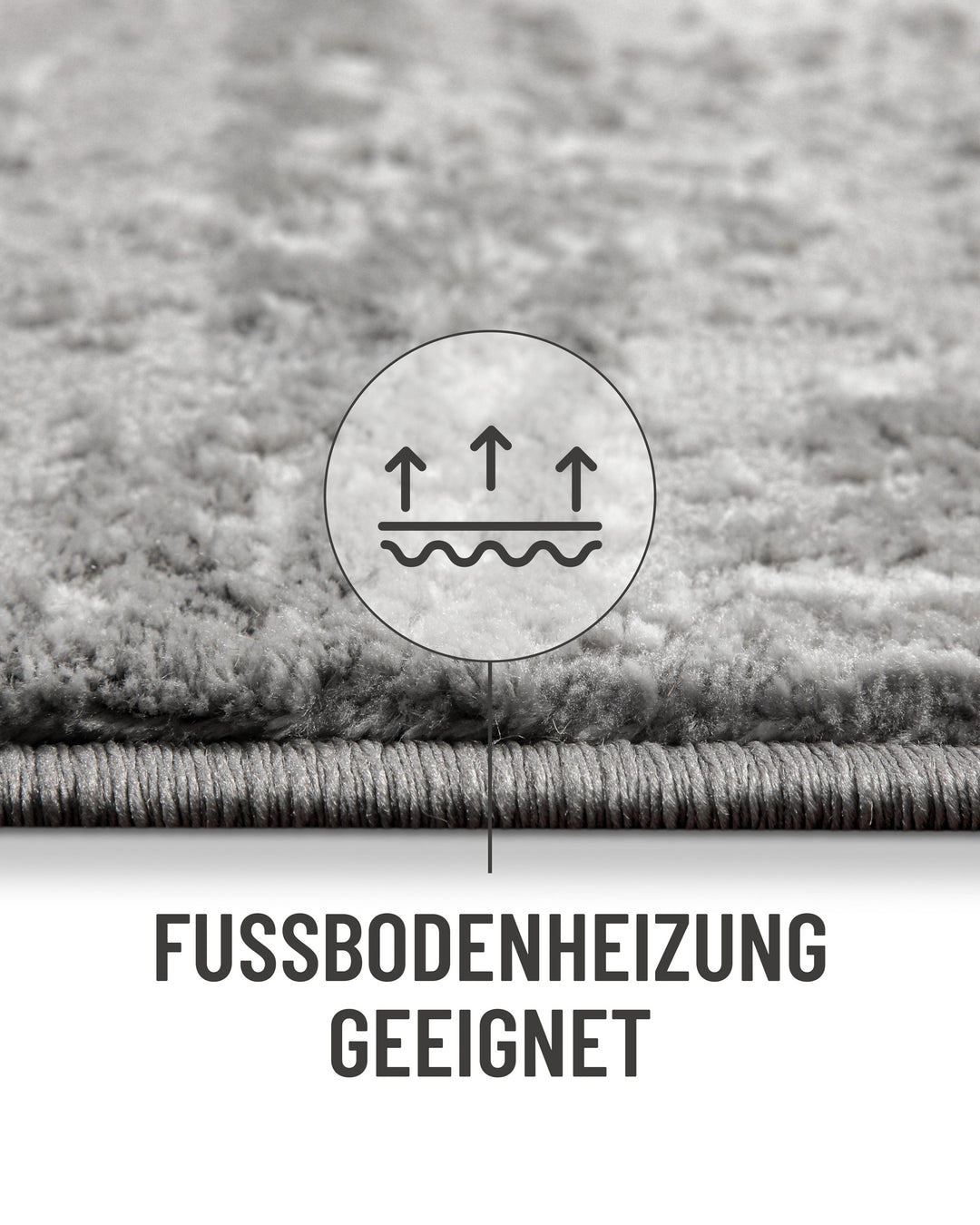 Esprit Kurzflorteppich Grau Silber "Feel Vintage 2.0"