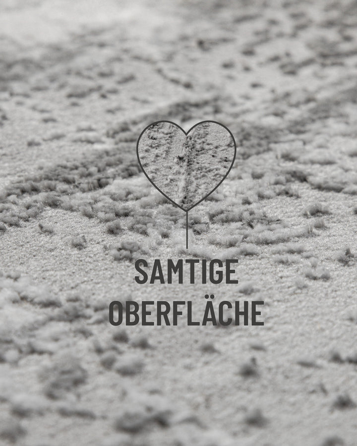 Esprit Kurzflorteppich Grau Silber "Feel Vintage 2.0"