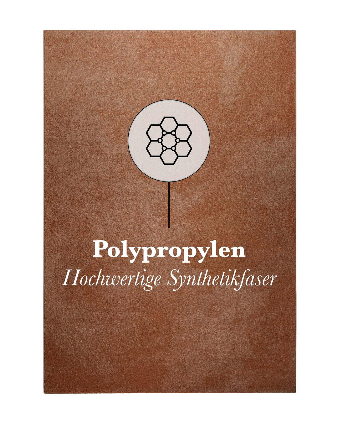 Kurzflor Teppich Freja Ziegel Rot mit Materialhinweis Polypropylen, strapazierfähig und pflegeleicht