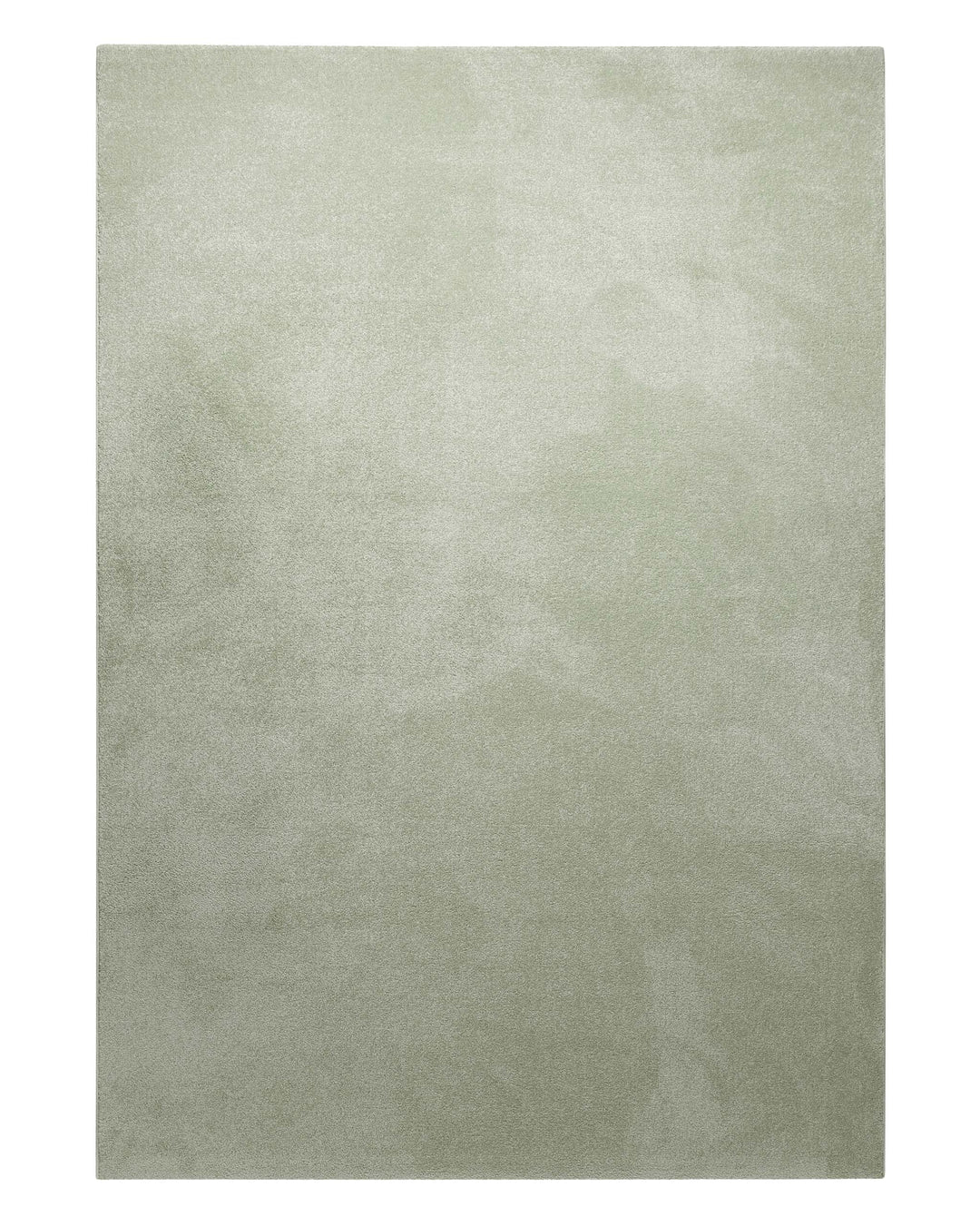 Kurzflor Teppich Freja Licht Grün rechteckig, vollständige Draufsicht mit gleichmäßiger Oberfläche