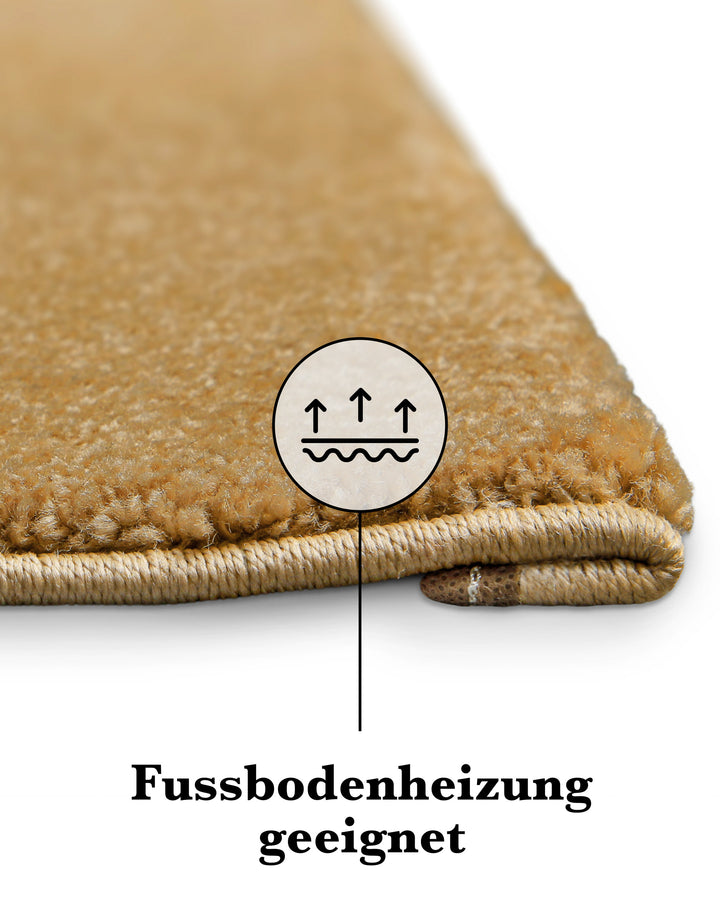 Kantenaufnahme mit Symbol zur Nutzung auf Fußbodenheizung