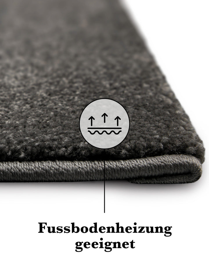 Kantenaufnahme mit Hinweis zur Nutzung auf Fußbodenheizung, flach und sauber eingefasst