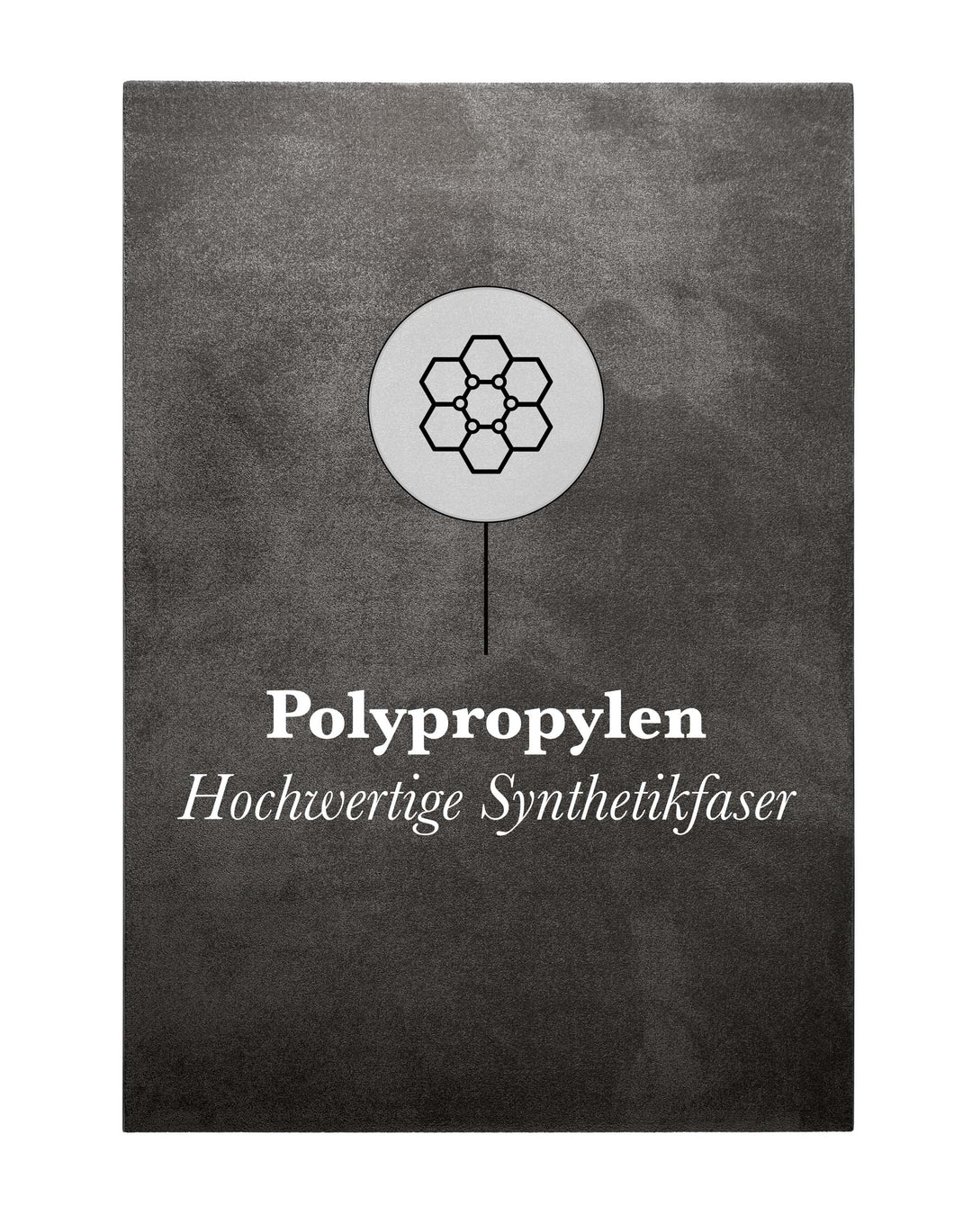 Materialdarstellung Polypropylen, steht für Strapazierfähigkeit und pflegeleichte Eigenschaften