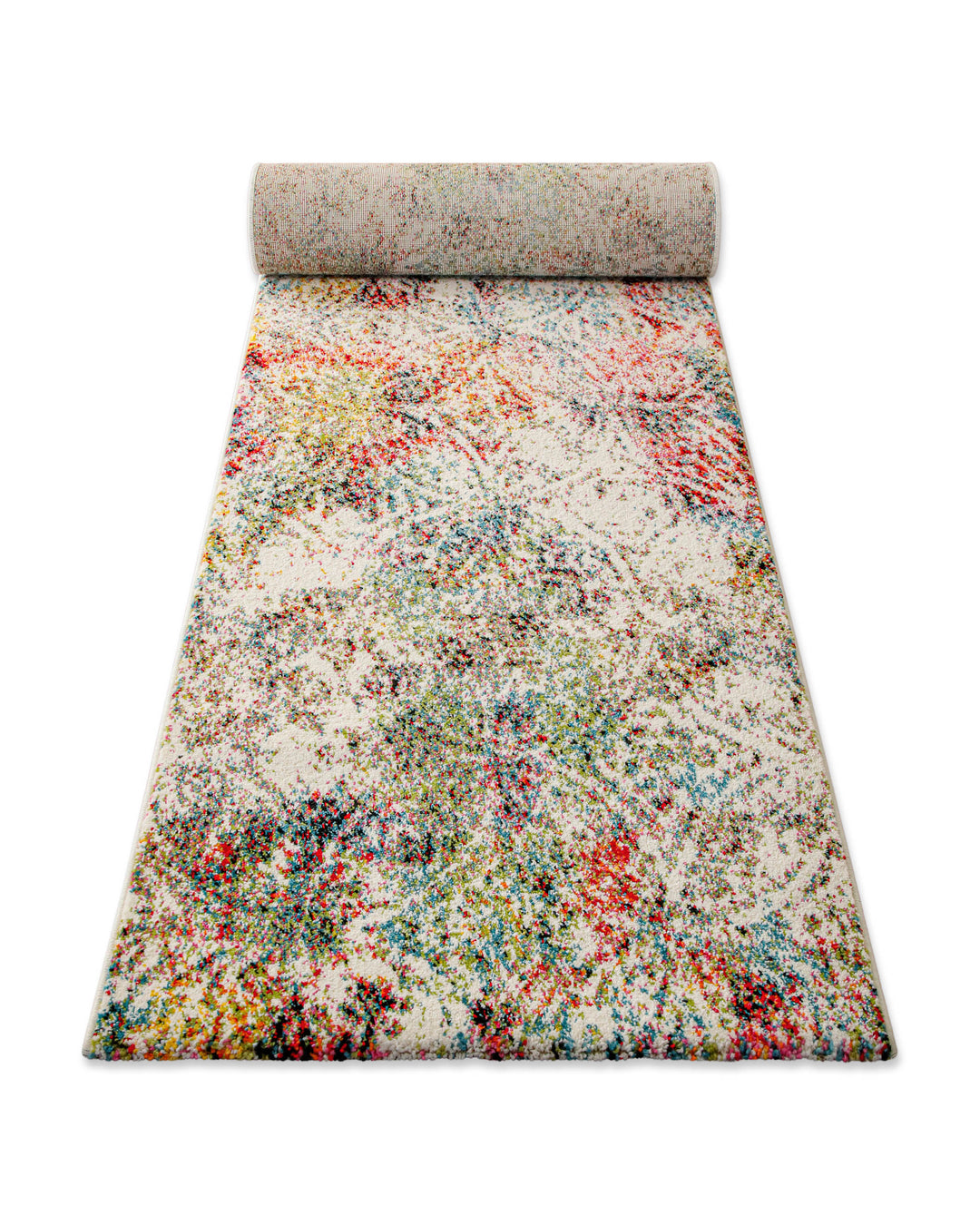 Kurzflorteppich Multi "Modernina 2.0" von WECONhome, perspektivische Ansicht des Läufers