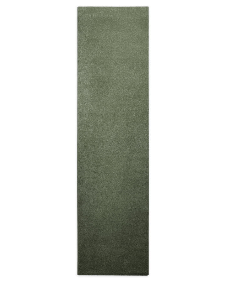 Teppich Läufer Freja Laub Grün schmale Form für Flur oder schmale Räume