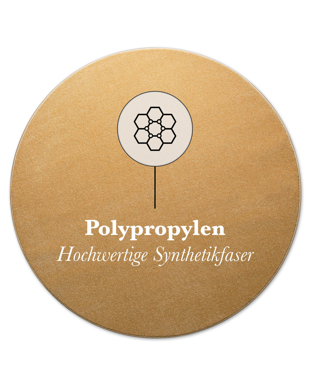 Detailaufnahme der Teppichkante mit Hinweis auf die Nutzung bei Fußbodenheizung