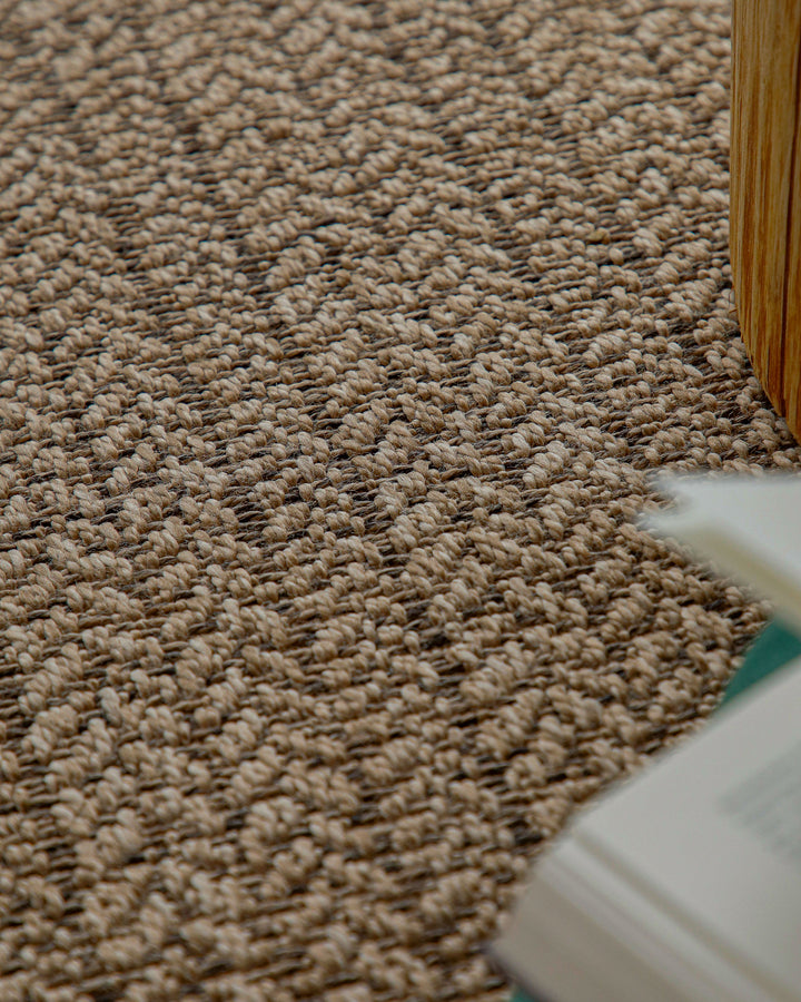 In-& Outdoor Teppich Layo natur rechteckig Detailansicht gezoomt