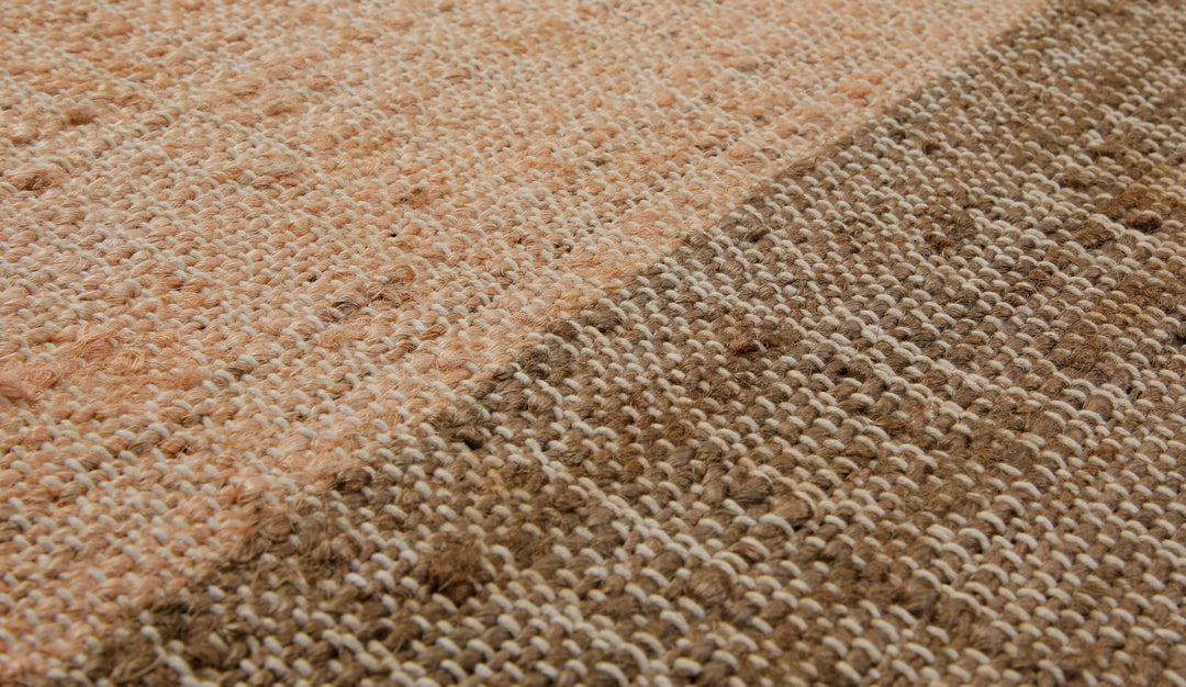 160x230 Teppich Wohnzimmer Drei Töne, eine Landschaft – Streifenteppich in Erdfarben