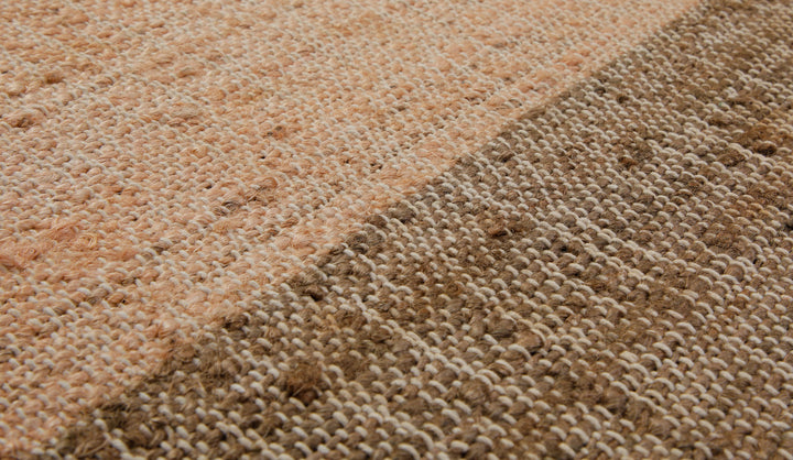 160x230 Teppich Wohnzimmer Drei Töne, eine Landschaft – Streifenteppich in Erdfarben