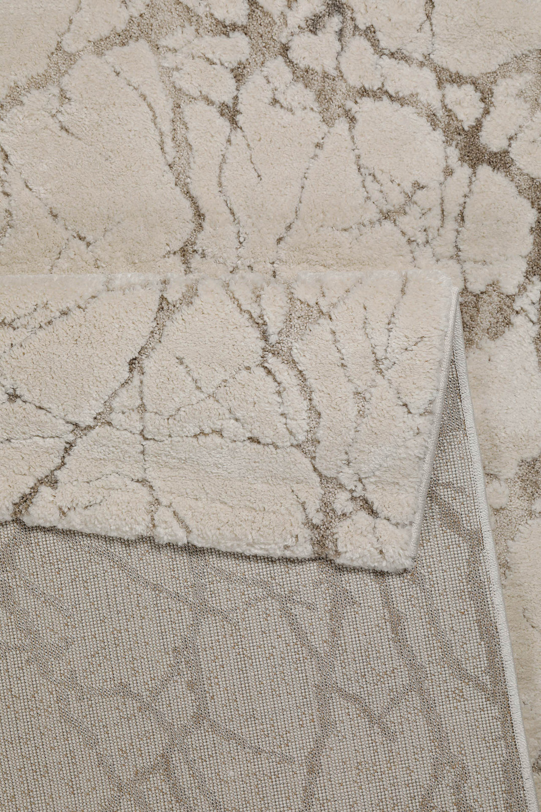 Linus Teppich creme beige Kurzflor rechteckig